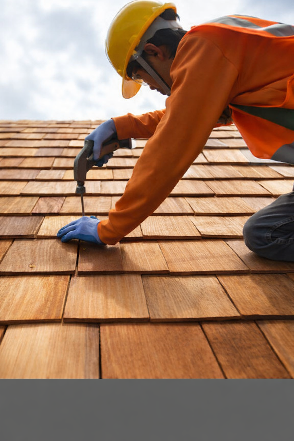 Cedar roof worker